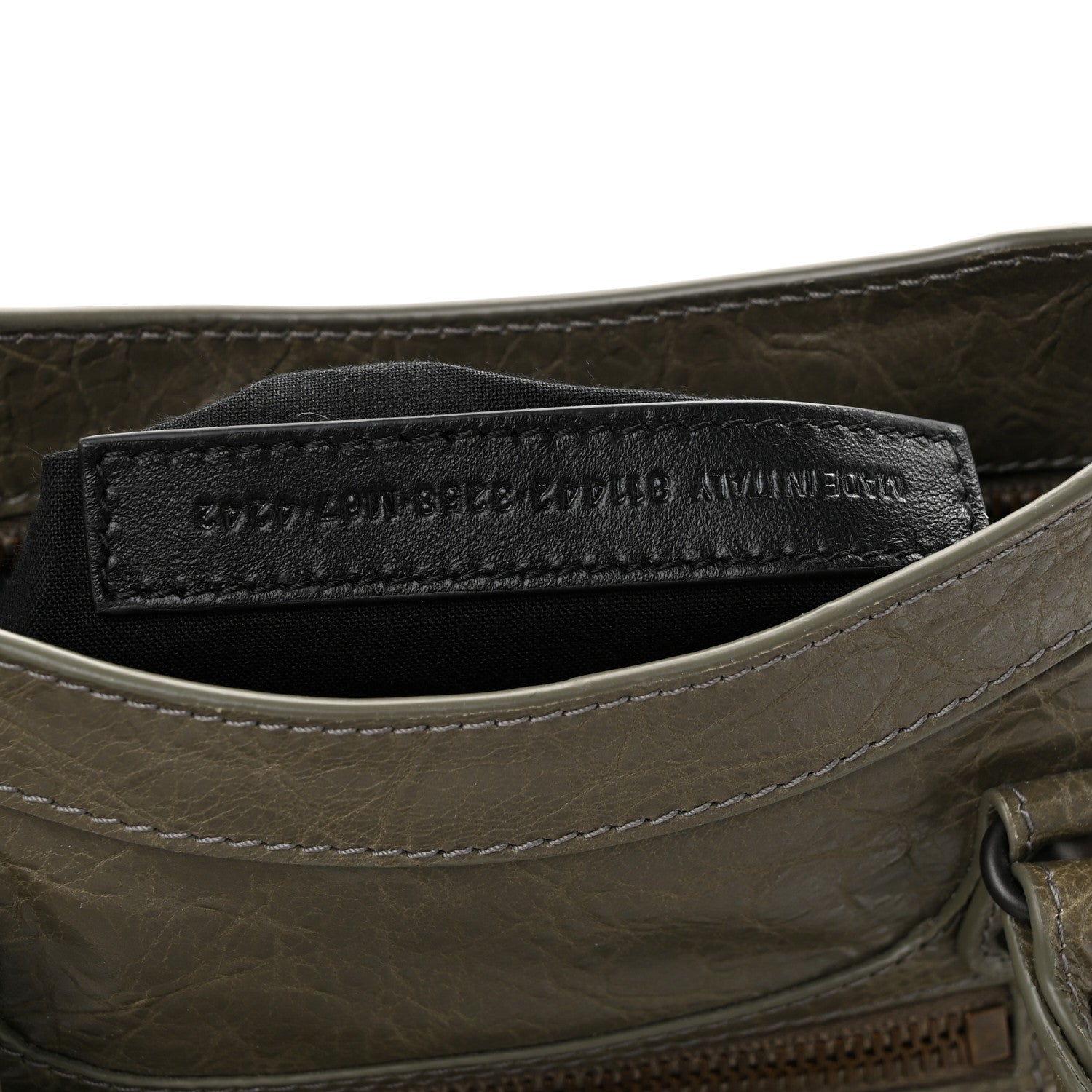 Balenciaga Agneau Arena Classic Hardware Small Le City Army Green 7 of 10
