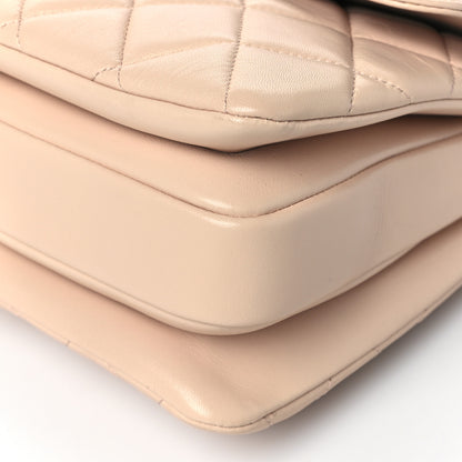 Chanel Lambskin Quilted Small Trendy CC Dual Handle Flap Bag Light Beige 10 of 10