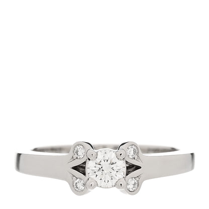 Cartier Platinum Diamond .19ct Ballerine Solitaire Engagement Ring 48 4.5 1 of 6