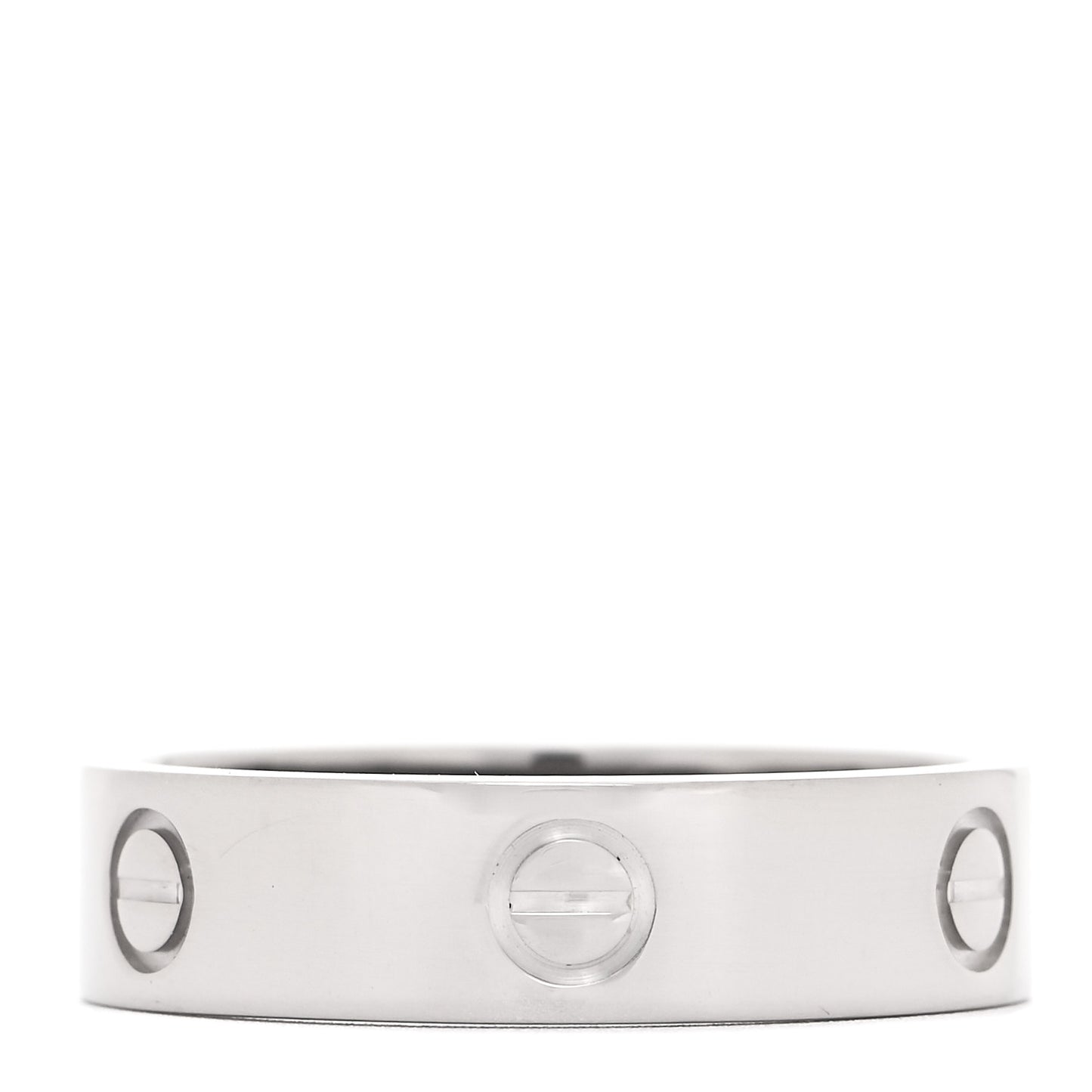 18K White Gold 6mm LOVE Ring 64 10.75