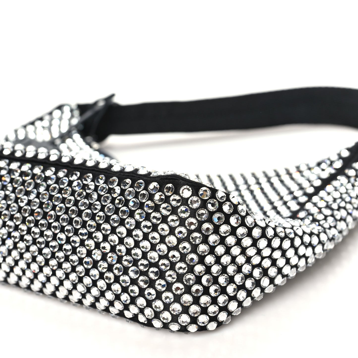 Satin Crystal Mini Re-Edition 2000 Bag Cristal