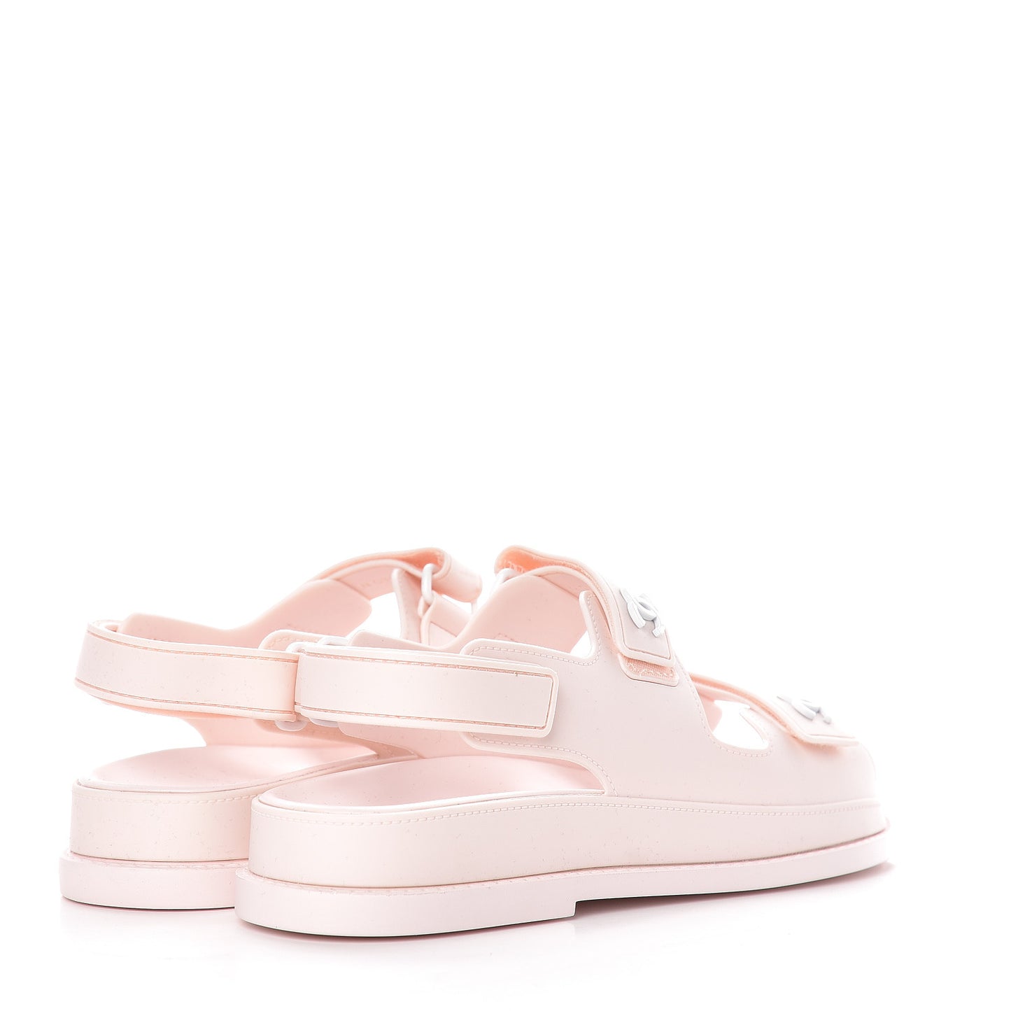 Rubber CC Flat Sandals 36 Pale Pink