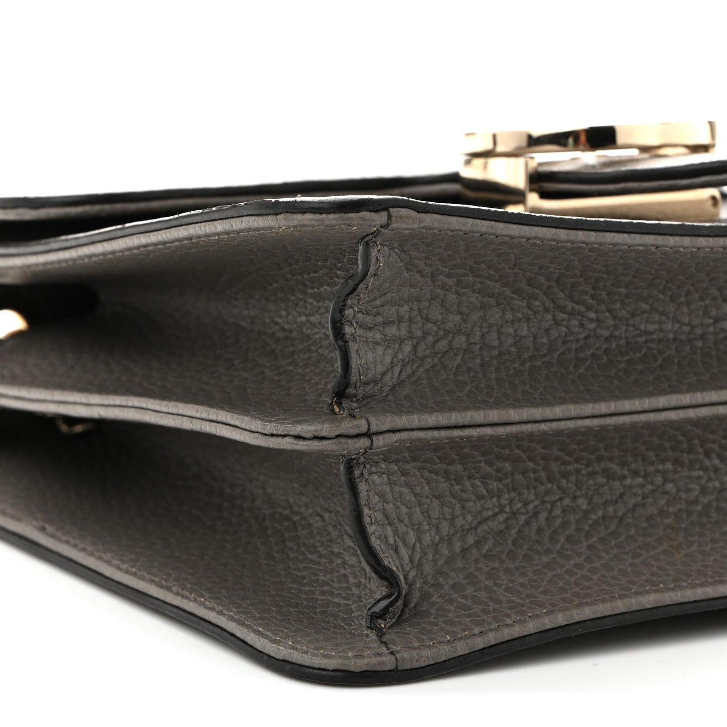 Dollar Calfskin Small Interlocking G Shoulder Bag Loess