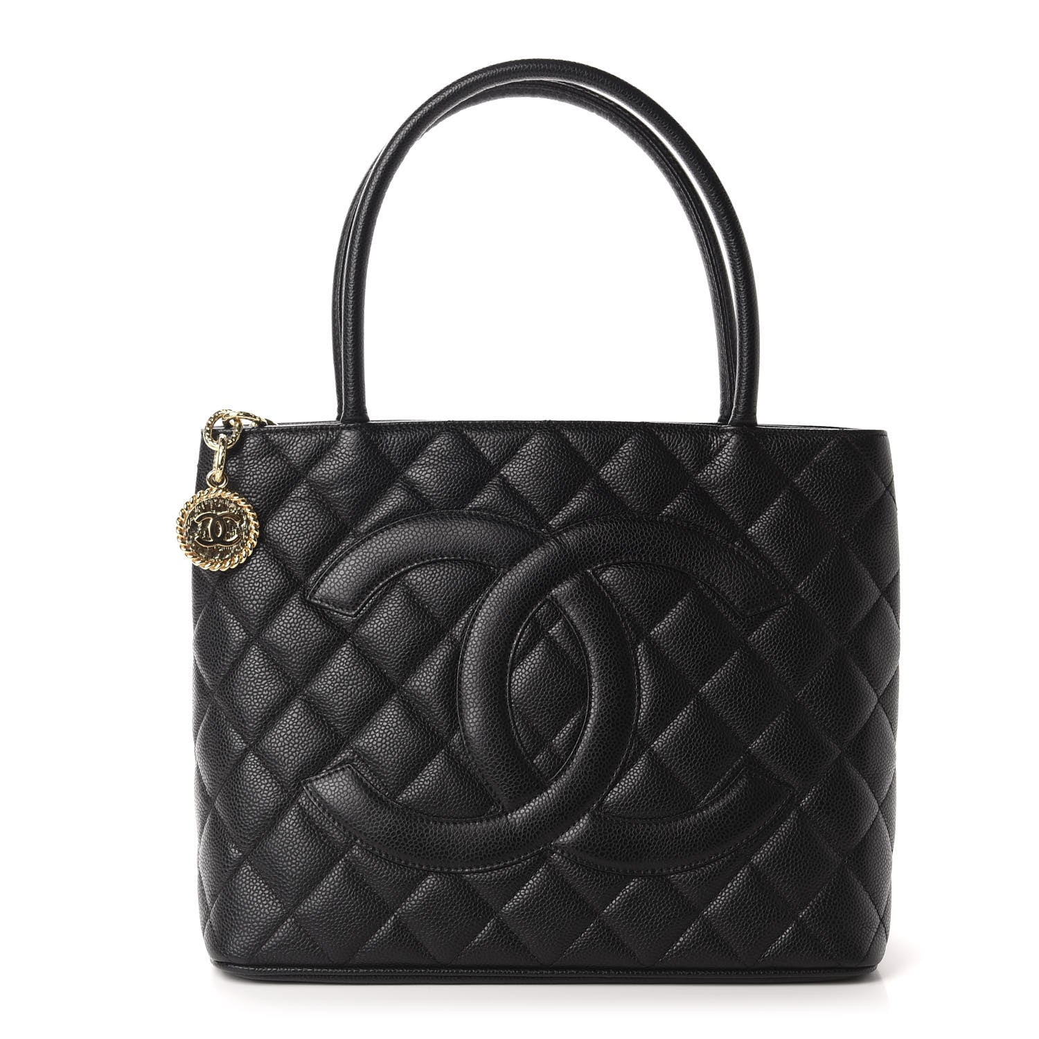 Chanel Caviar Quilted Medallion Tote Black 1 of 10