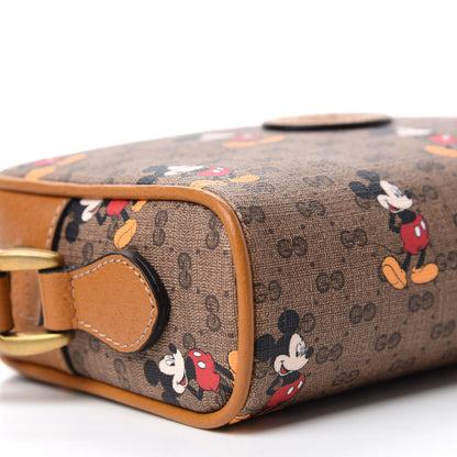 Gucci X DISNEY Mini Vintage GG Supreme Monogram Mickey Mouse Shoulder Bag Beige Vintage Sun Oil 6 of 11
