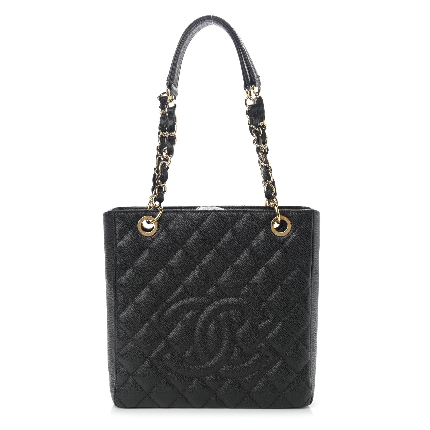 Chanel Caviar Quilted Petit Shopping Tote PST Black 1 of 12