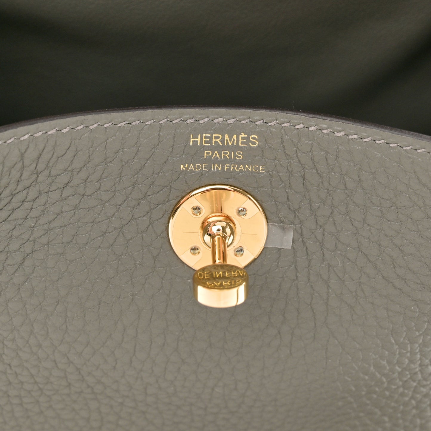 Taurillon Clemence Mini Lindy 20 Gris Meyer