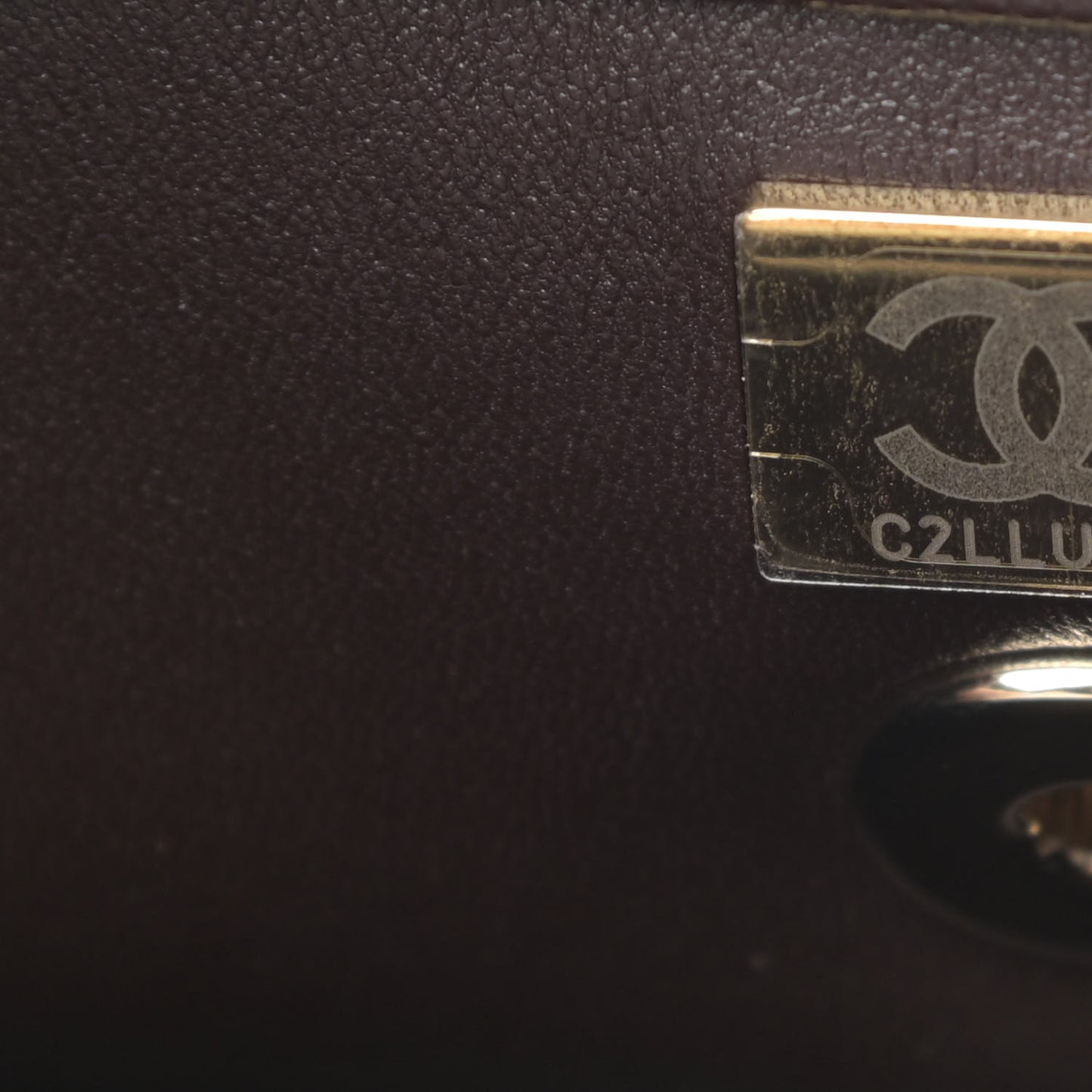 Caviar Quilted Mini Coco Handle Flap Dark Brown
