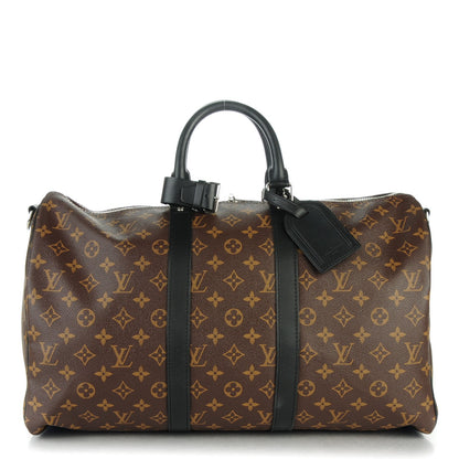 Louis Vuitton Monogram Macassar Keepall Bandouliere 45 1 of 7