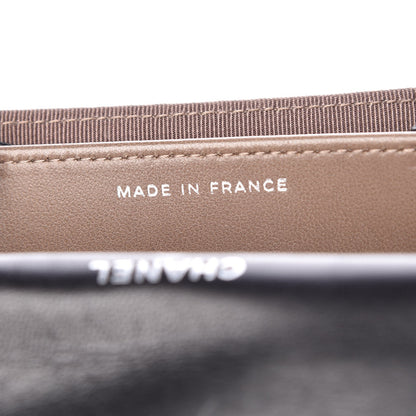 Chanel Lambskin Quilted Flap Card Holder Wallet Black 7 of 9