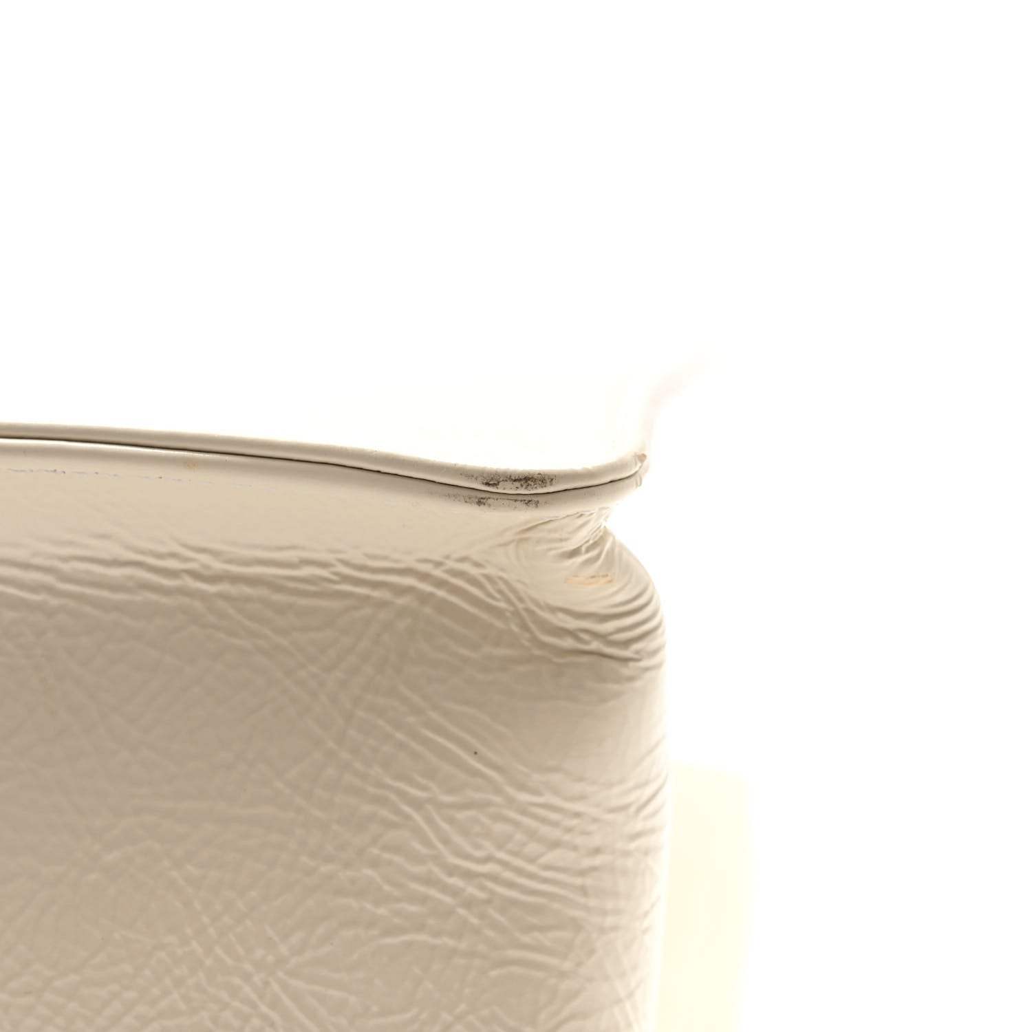 Chanel Shiny Aged Calfskin Shopping Bag White 15 of 16