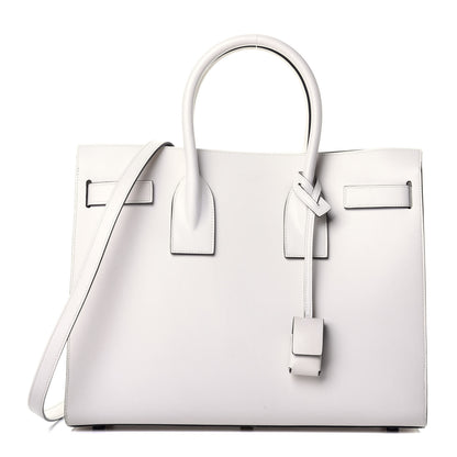 Saint Laurent Grained Calfskin Small Sac De Jour Dove Porcellana Black 1 of 12