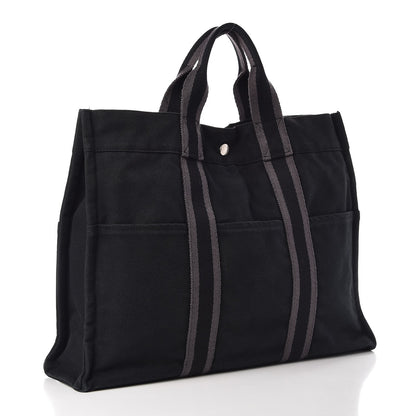 Hermes Canvas Fourre Tout MM Black 3 of 11