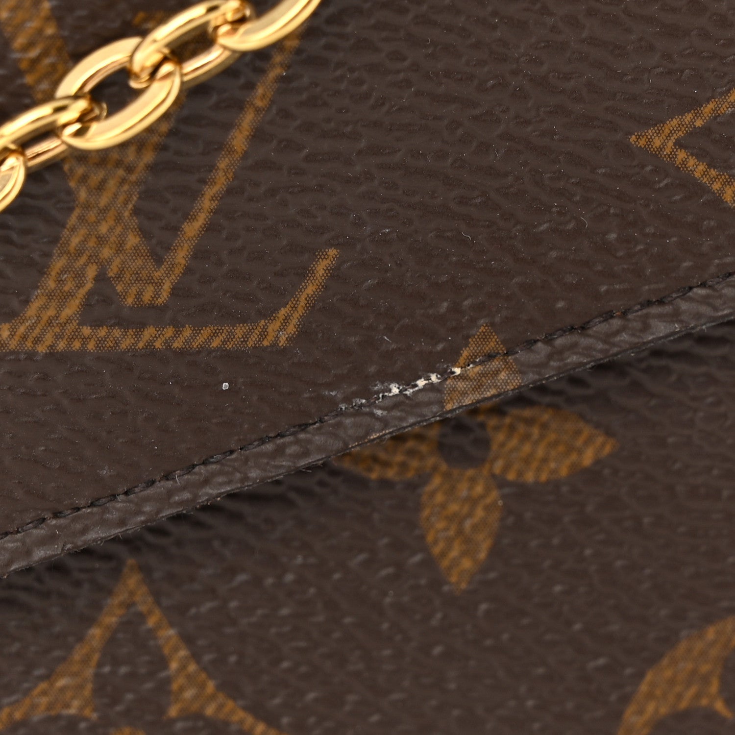 Louis Vuitton Monogram Pochette Felicie Chain Wallet Fuchsia 11 of 12