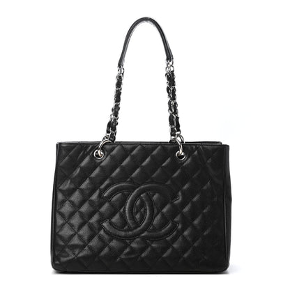 Chanel Caviar Quilted Grand Shopping Tote GST Black 1 of 4