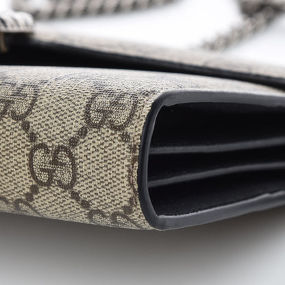 Gucci GG Supreme Monogram Mini Dionysus Chain Wallet Beige Black 6 of 10