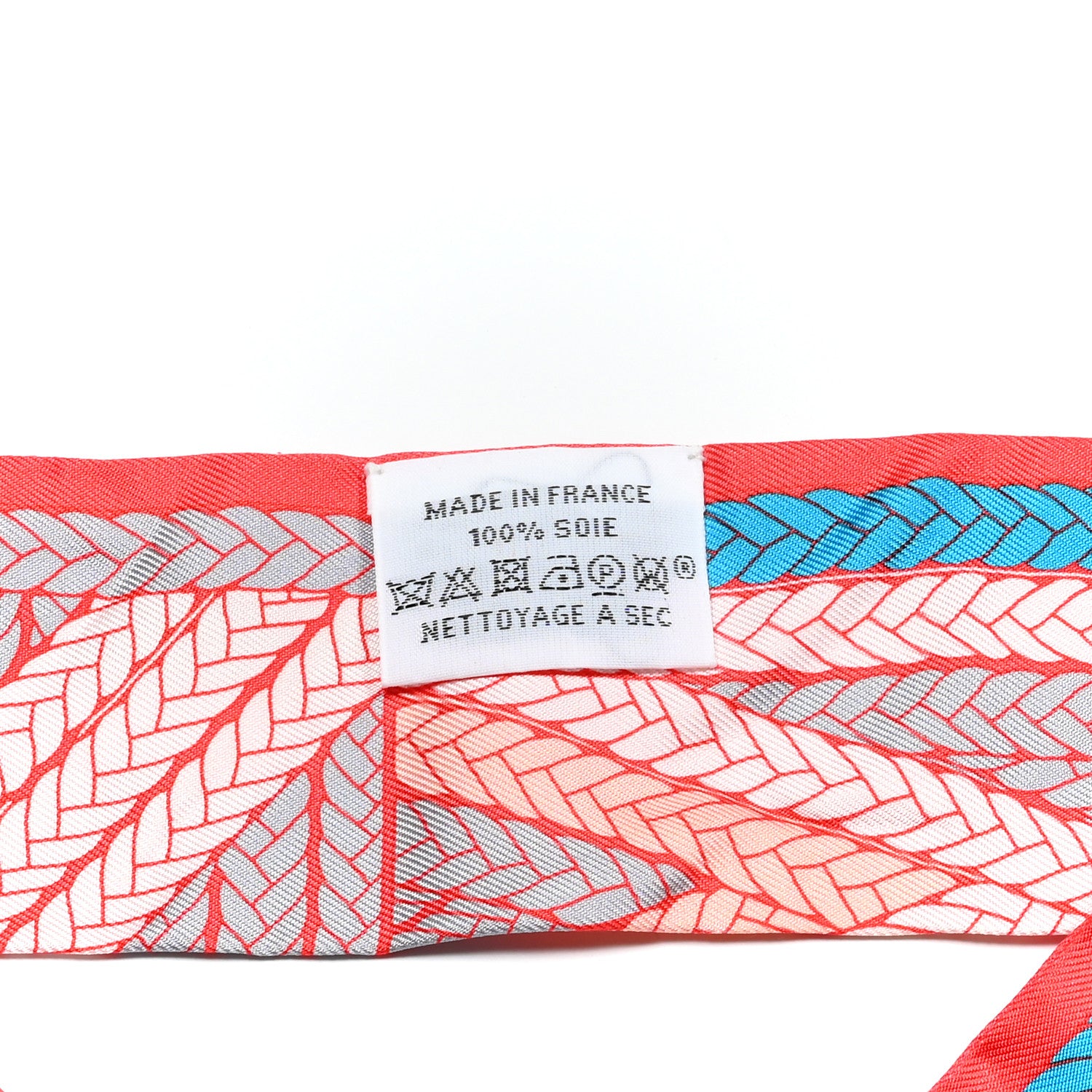 Hermes Silk Tresses H Twilly Bleu Grenadine 2 of 4