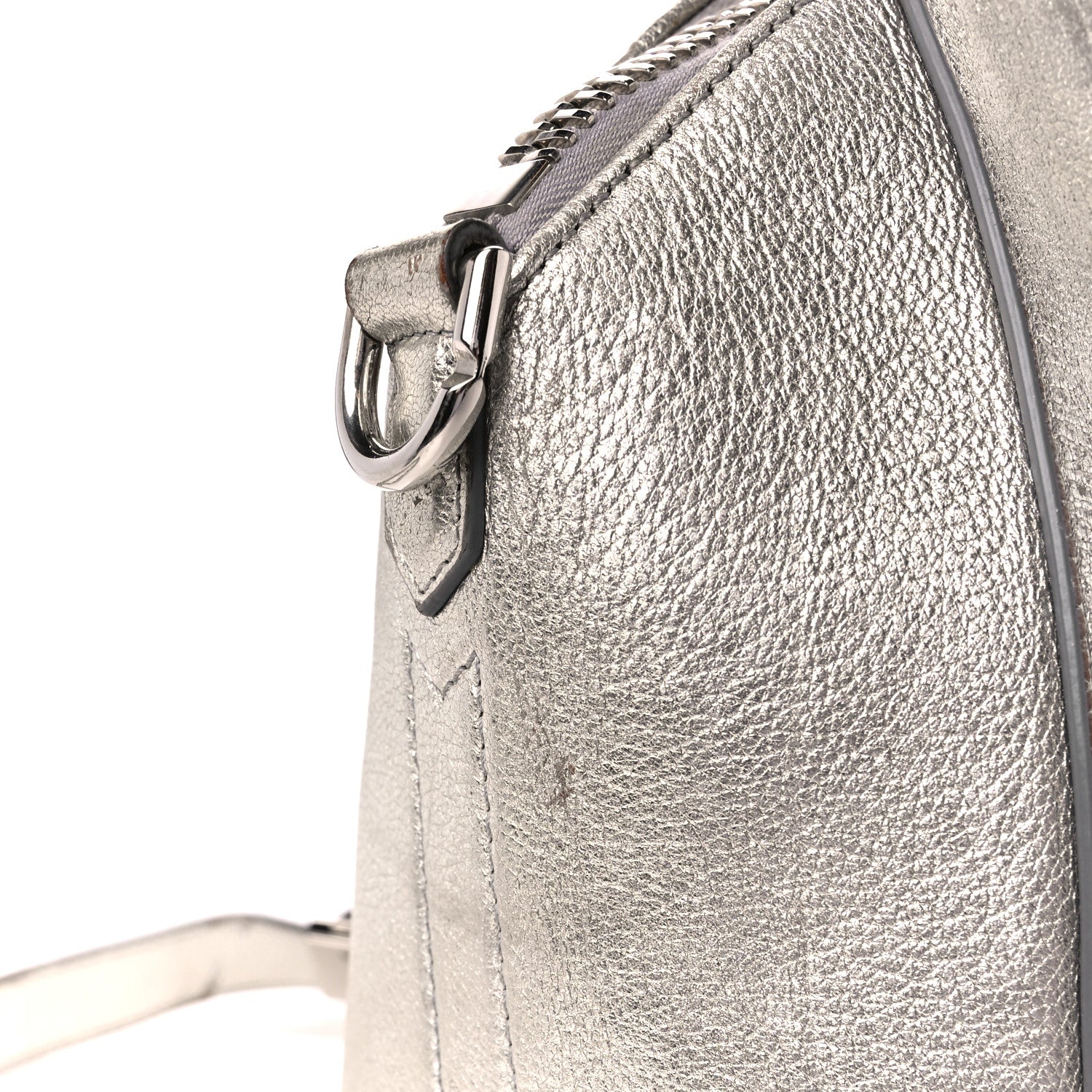 Givenchy Metallic Sugar Goatskin Small Antigona Silver 17 of 18