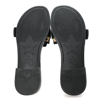 Christian Dior Technical Stretch Fabric Leopard Dio(r)evolution Slide Sandals 39 Black Natural 6 of 11