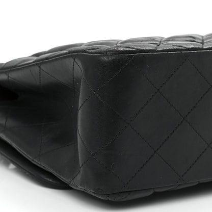 Chanel Lambskin Quilted Jumbo Double Flap Black 11 of 12