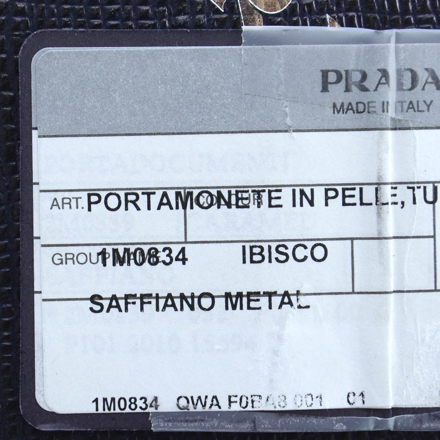 Prada Saffiano Metal Coin Purse Ibisco 7 of 8