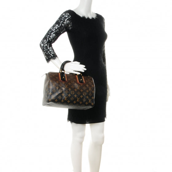 Louis Vuitton Monogram Mirage Speedy 30 Black 2 of 8