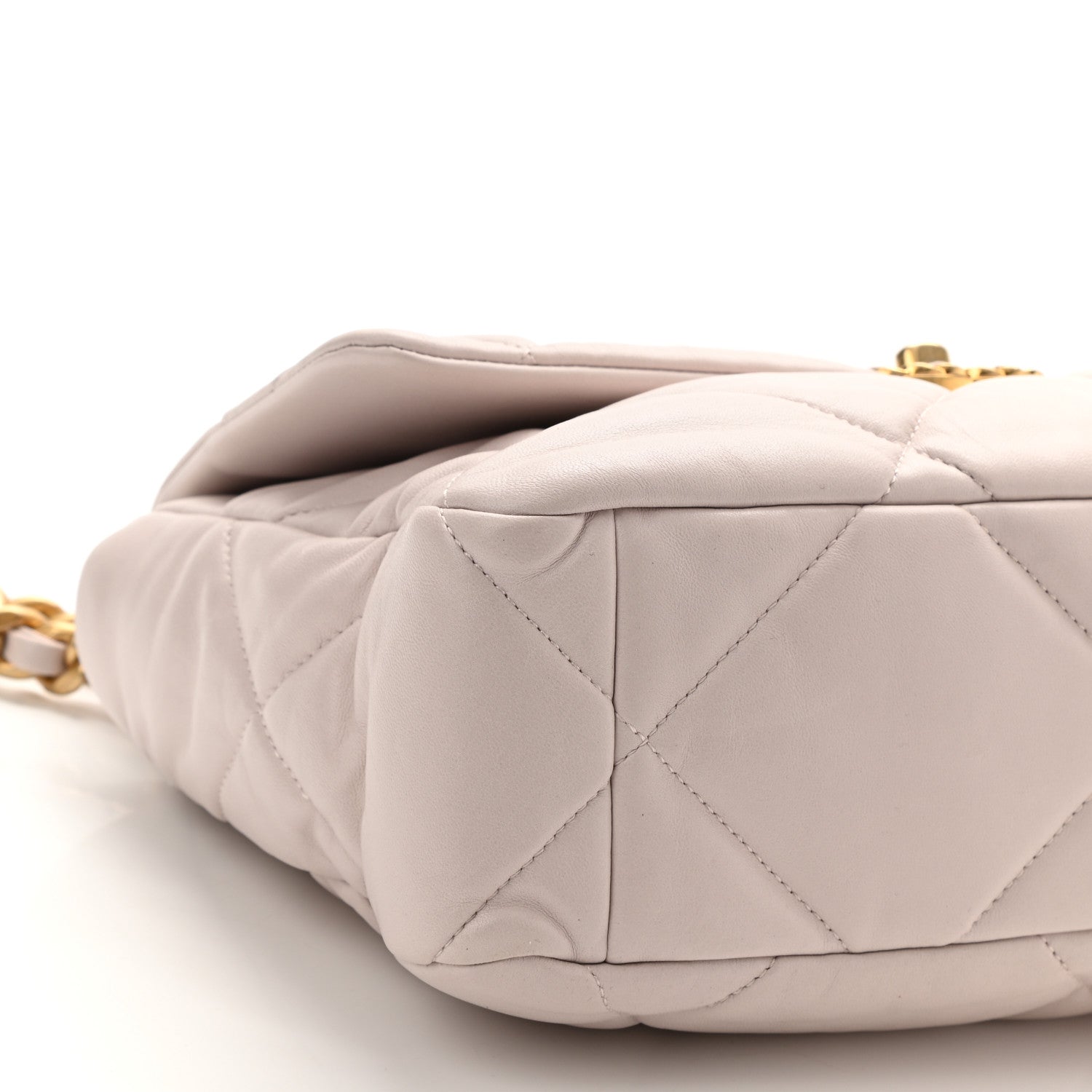 Chanel Lambskin Quilted Large Chanel 19 Flap Light Purple 9 of 11