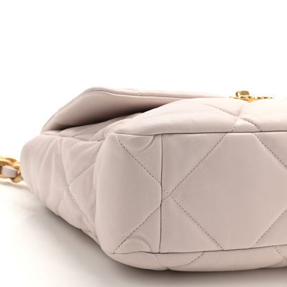 Chanel Lambskin Quilted Large Chanel 19 Flap Light Purple 9 of 11