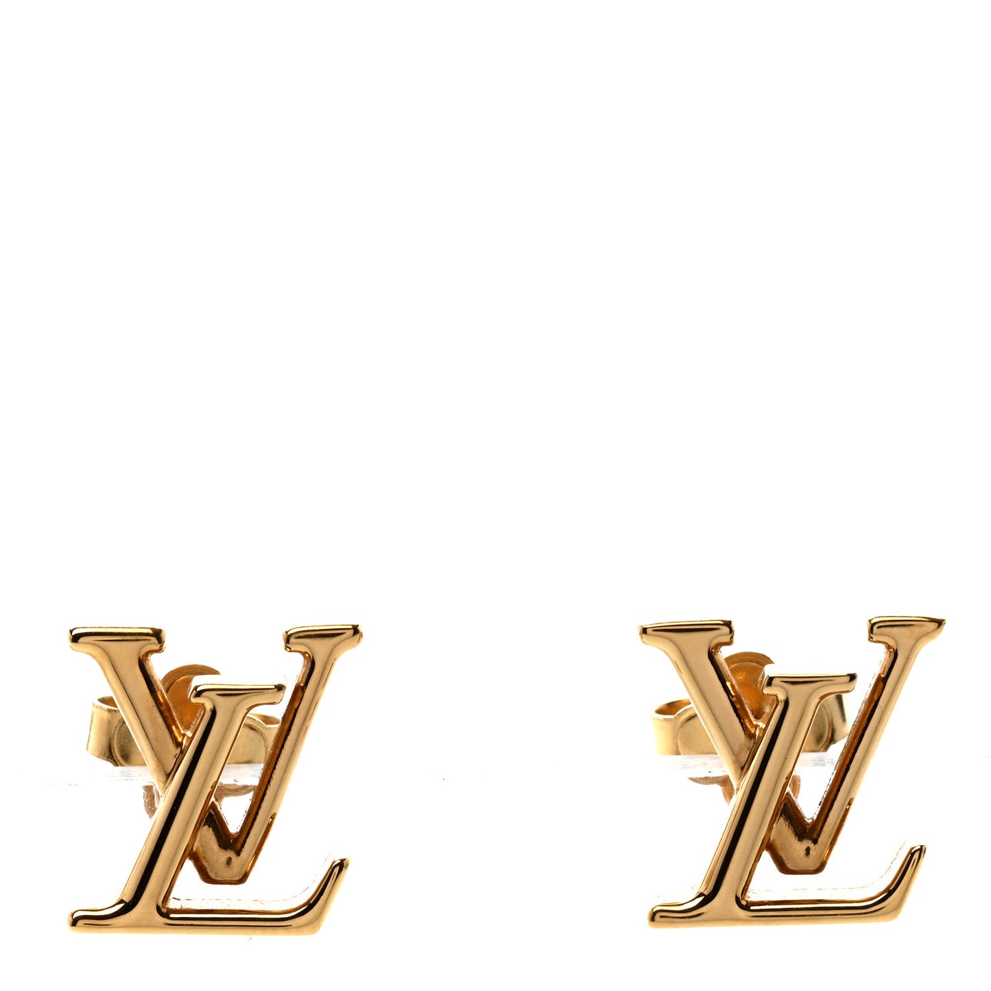 Metal LV Iconic Earrings Gold