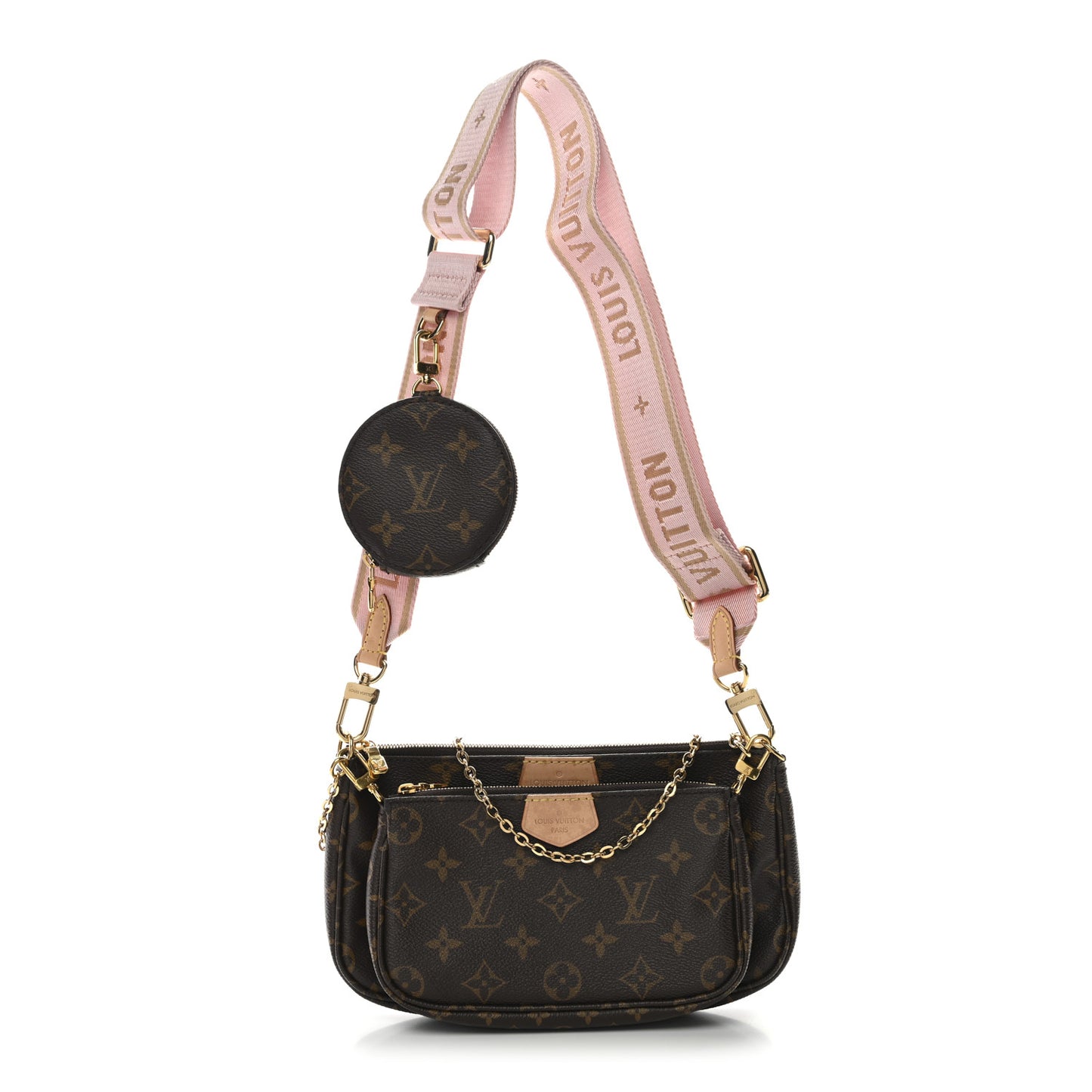 Monogram Multi Pochette Accessories Rose Clair