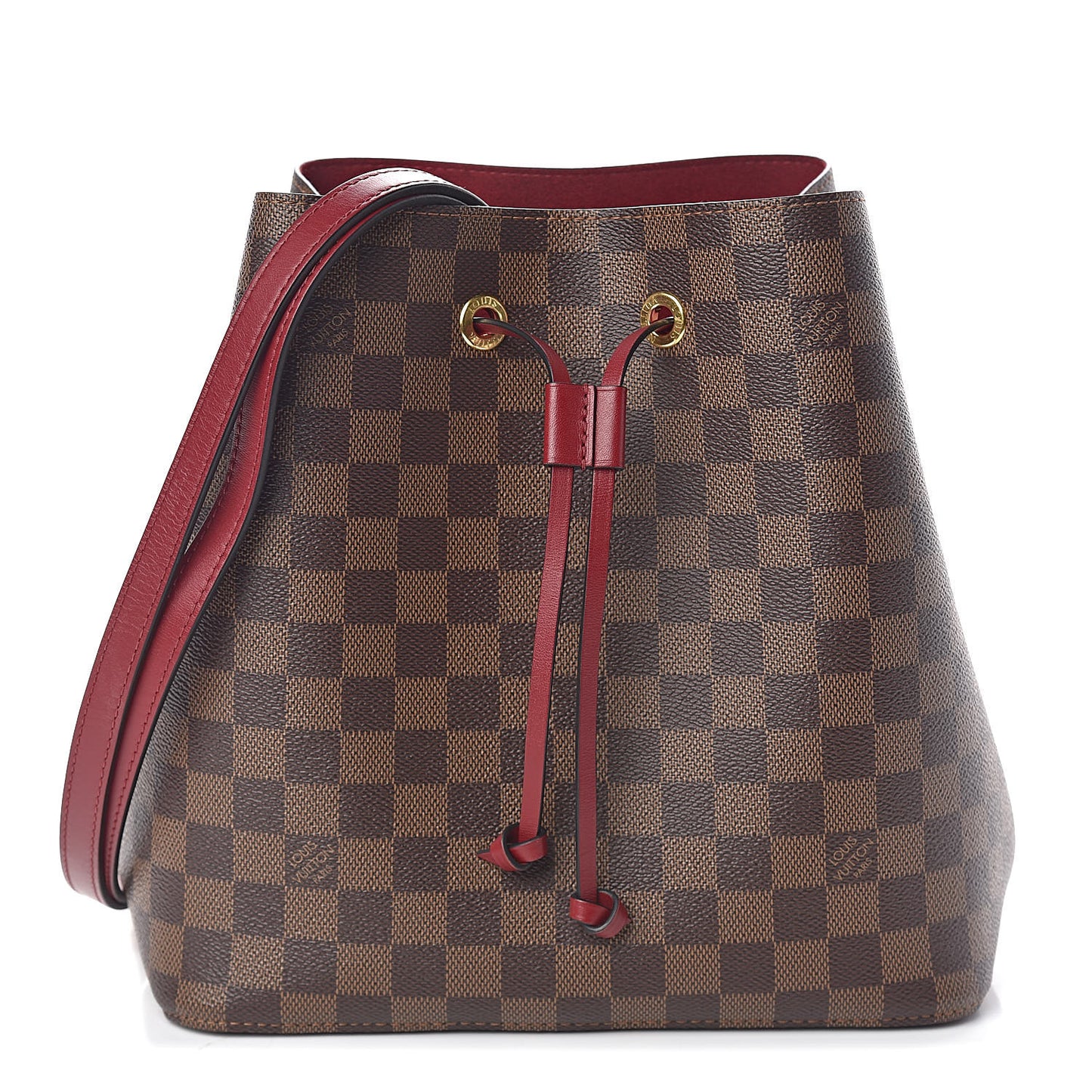 Damier Ebene Neonoe MM Cherry Berry