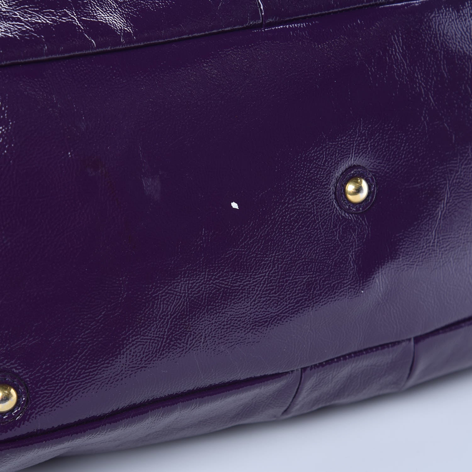 Saint Laurent Textured Patent Medium Easy Sac Purple 9 of 14