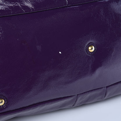 Saint Laurent Textured Patent Medium Easy Sac Purple 9 of 14