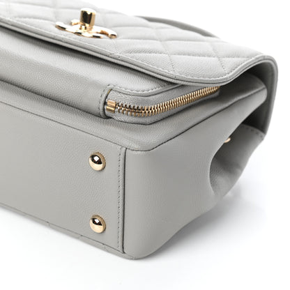 Chanel Caviar Quilted Small Business Affinity Flap Grey 10 of 10