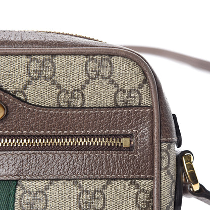 Gucci GG Supreme Monogram Web Mini Ophidia Shoulder Bag Brown 15 of 17