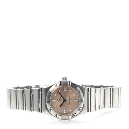 Omega Stainless Steel Diamond 23mm Constellation Quartz Watch Pink 1564.66 3 of 6