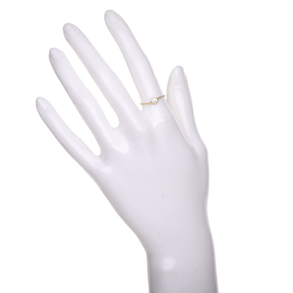 Tiffany 18K Yellow Gold Diamond .07ct Elsa Peretti Diamonds by the Yard Ring 50 5.5 2 of 6