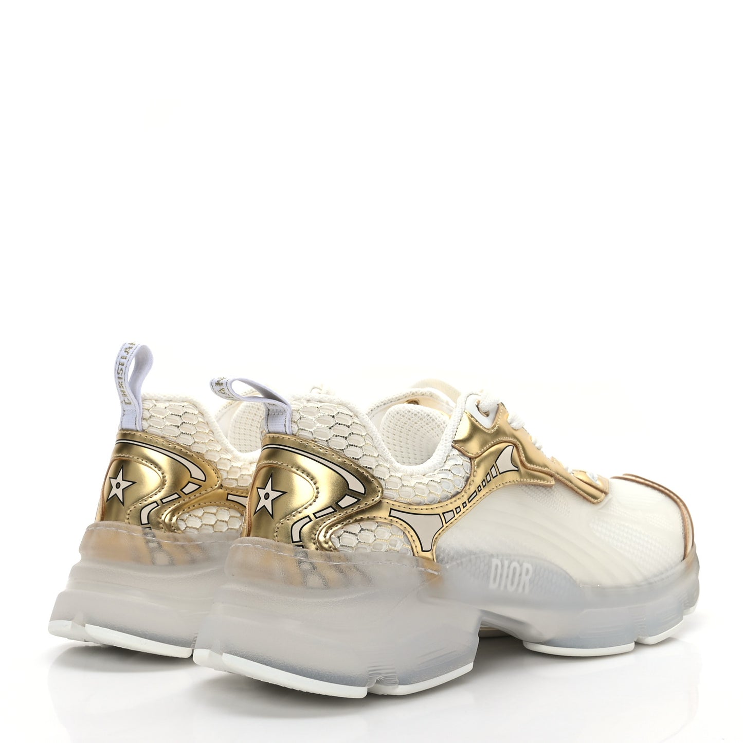 Matte Technical Fabric Mesh Dior Vibe Sneakers 40 White Gold