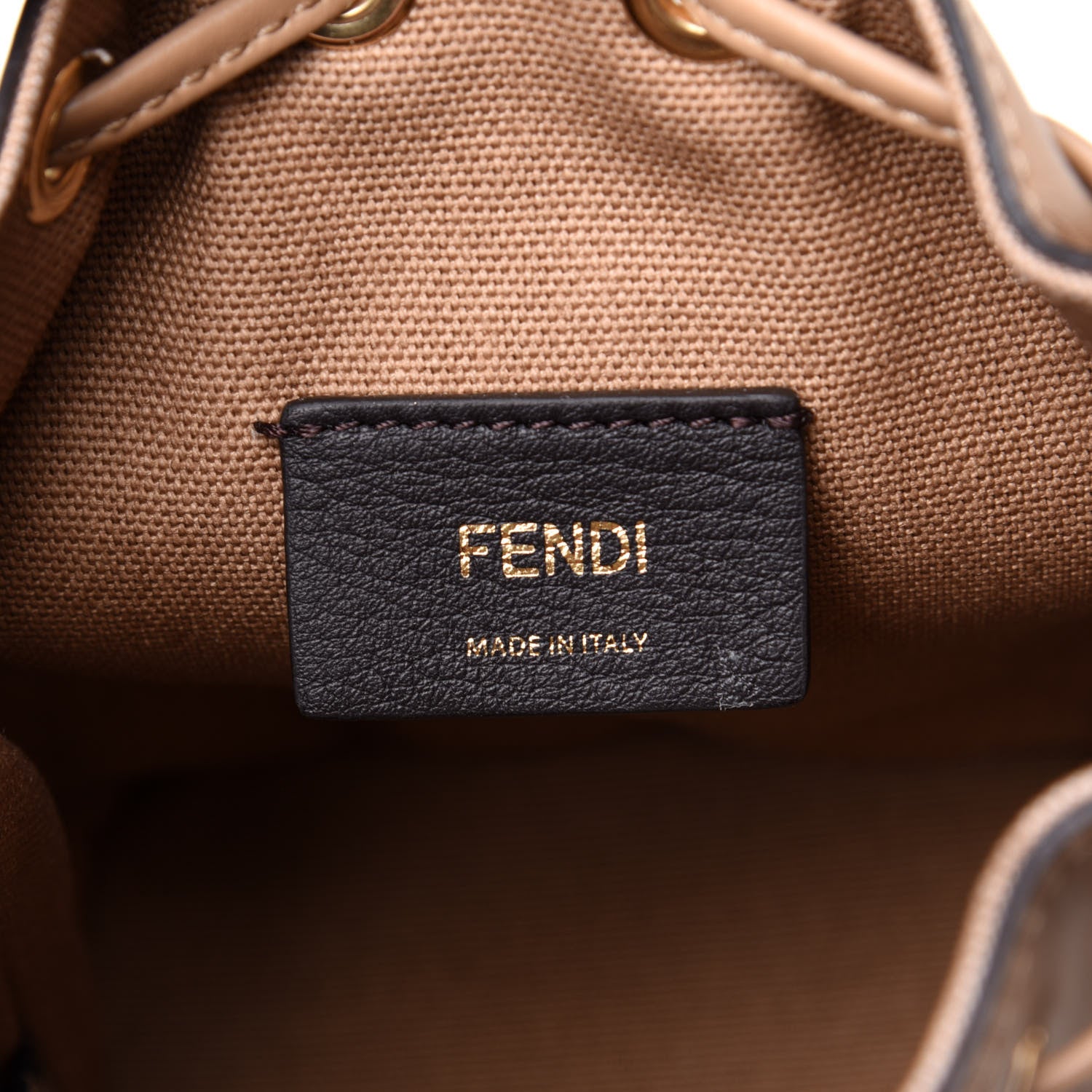 Fendi Canvas Vitello King F is Fendi FF Multicolor Embroidered Mini Mon Tresor Bucket Bag Multicolor Cuoio 6 of 11