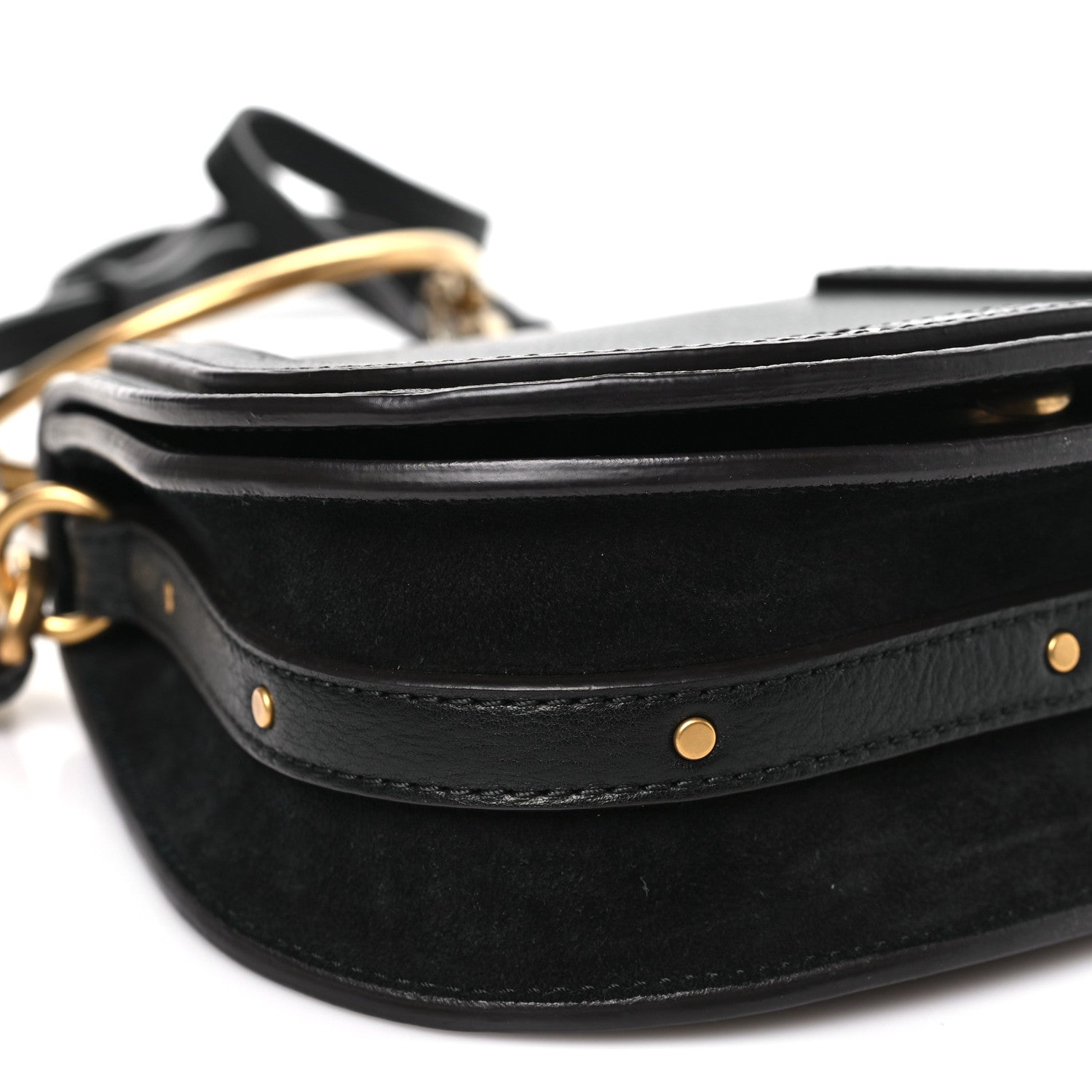 Chloe Calfskin Small Nile Bracelet Bag Black 7 of 8