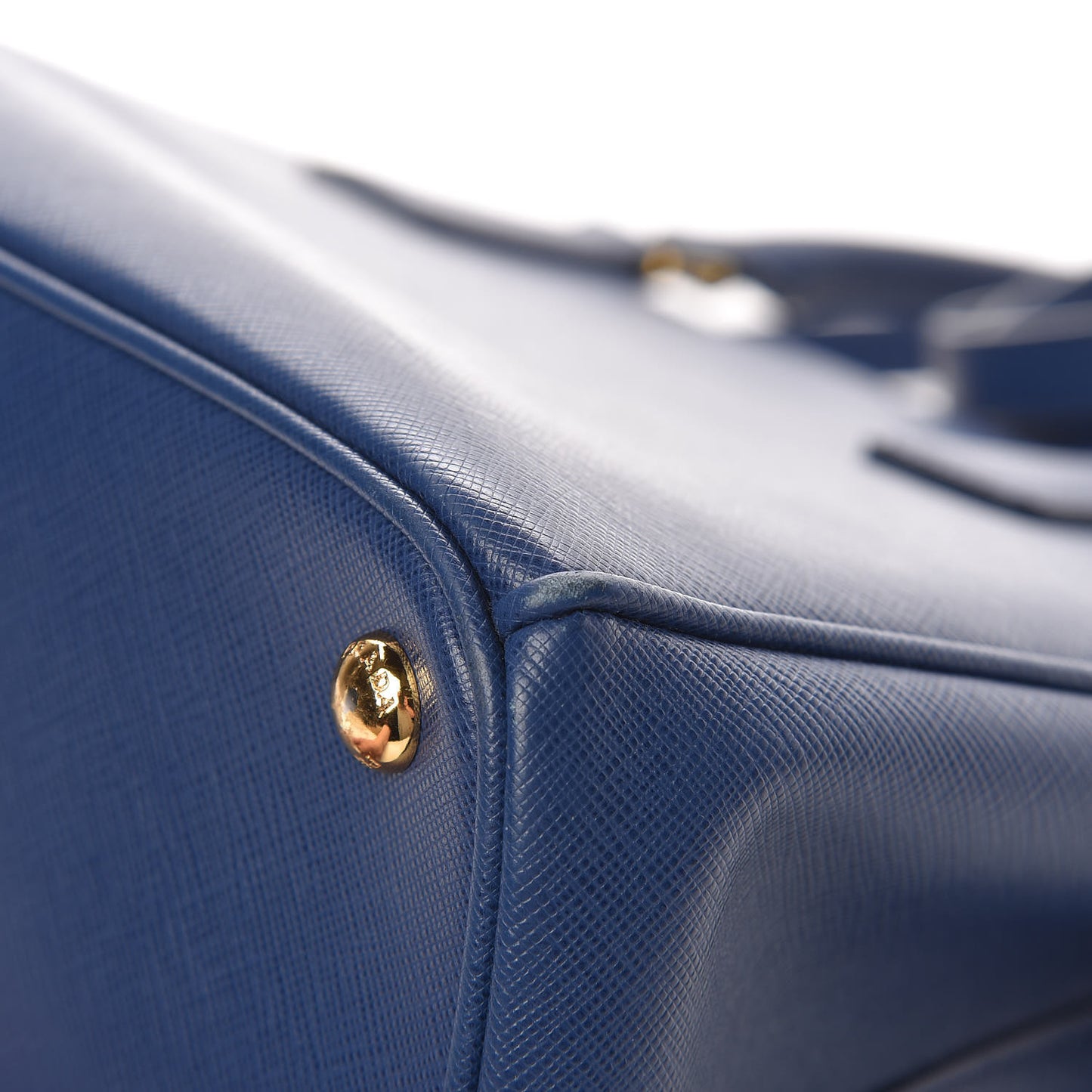 Saffiano Lux Galleria Front Pocket Tote Bluette Cobalto