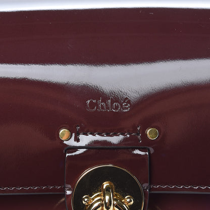 Chloe Spazzolato Sfumato Lambskin Calfskin Small Tess Bag Burnt Brown 6 of 7