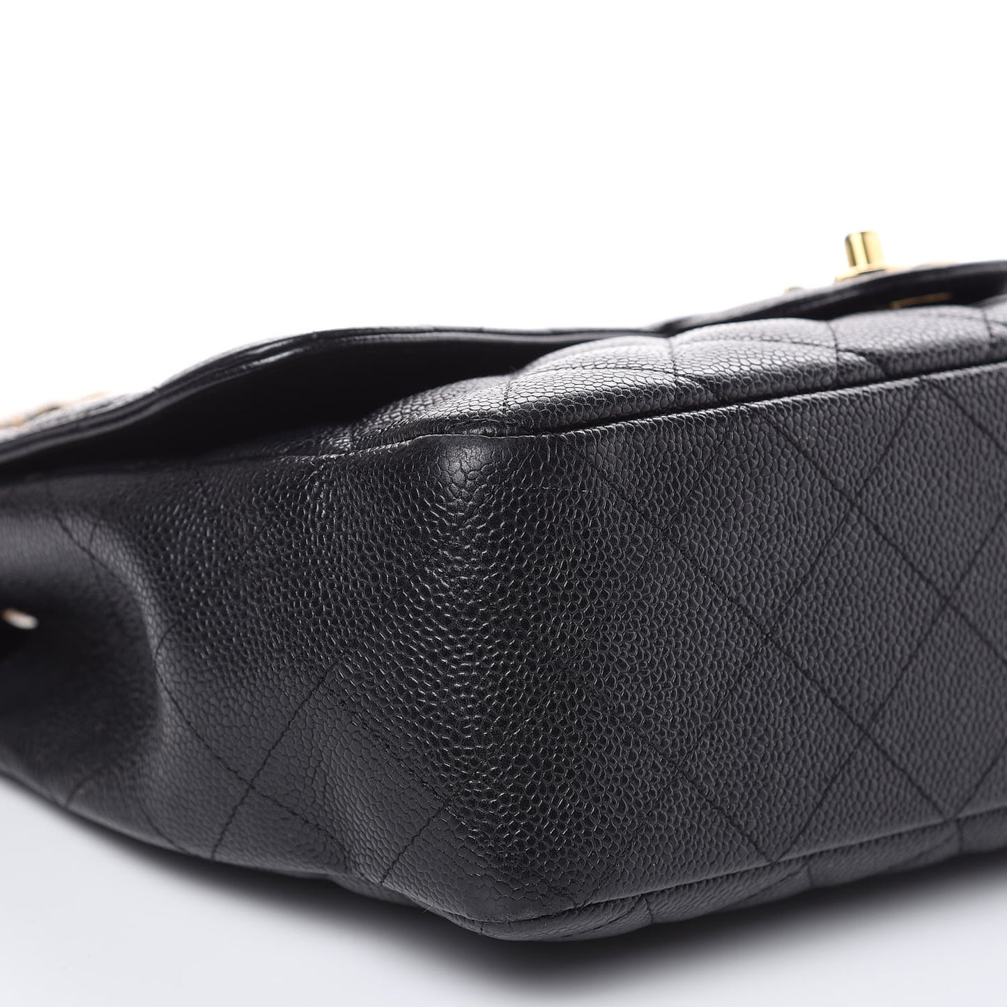 Caviar Quilted Jumbo Single Flap Black