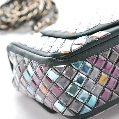 Chanel Lambskin Mosaic Small Flap Green Multicolor 14 of 16