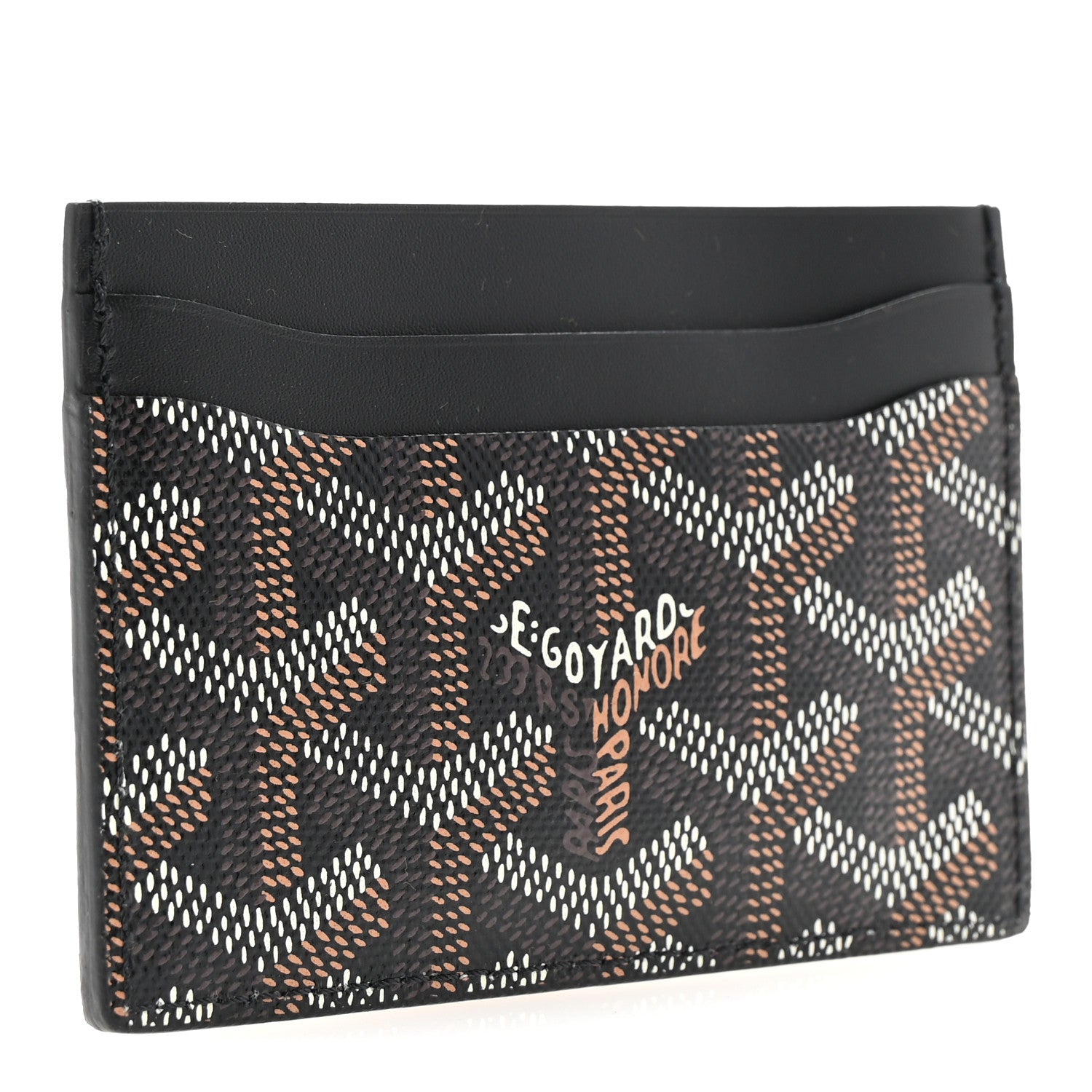 Goyard Goyardine Saint Sulpice Card Holder Black 3 of 7