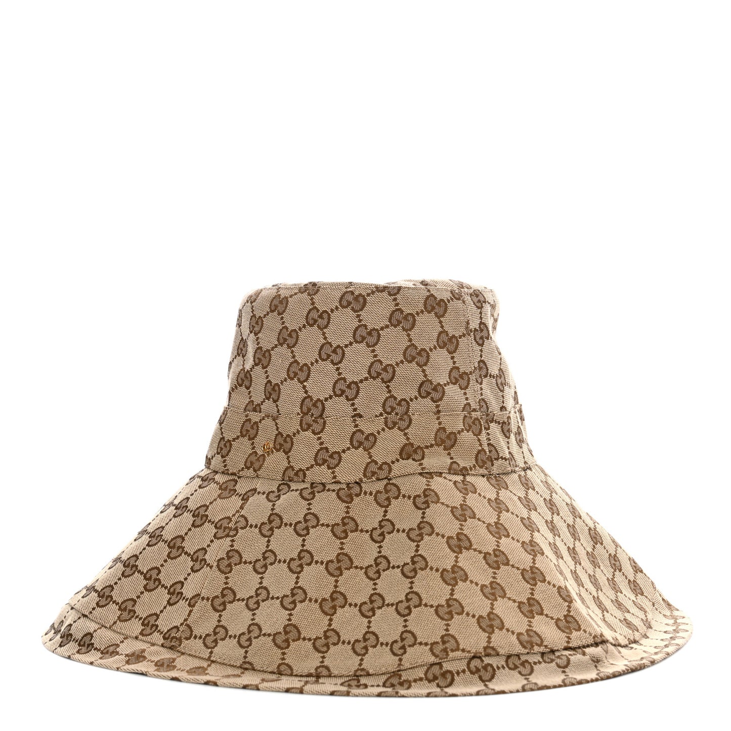 Monogram Wide Brim Hat L Beige