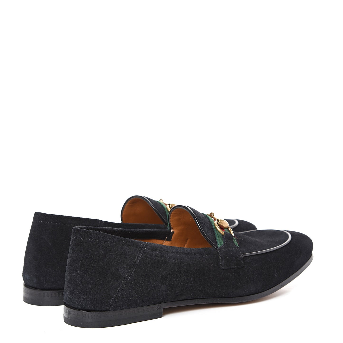 Suede Web Mens Horsebit Loafers 7 Navy
