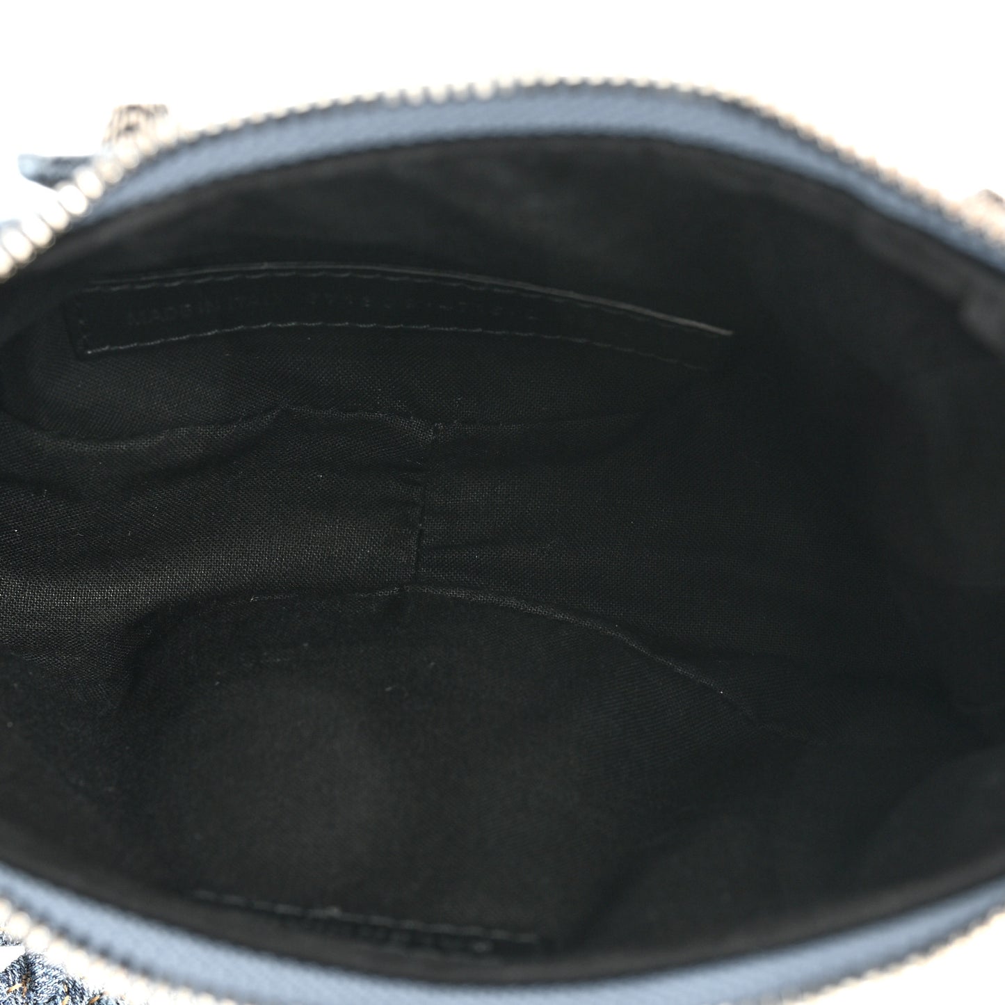 Bleached Denim BB Monogram Le Cagole Shoulder Bag XS Blue