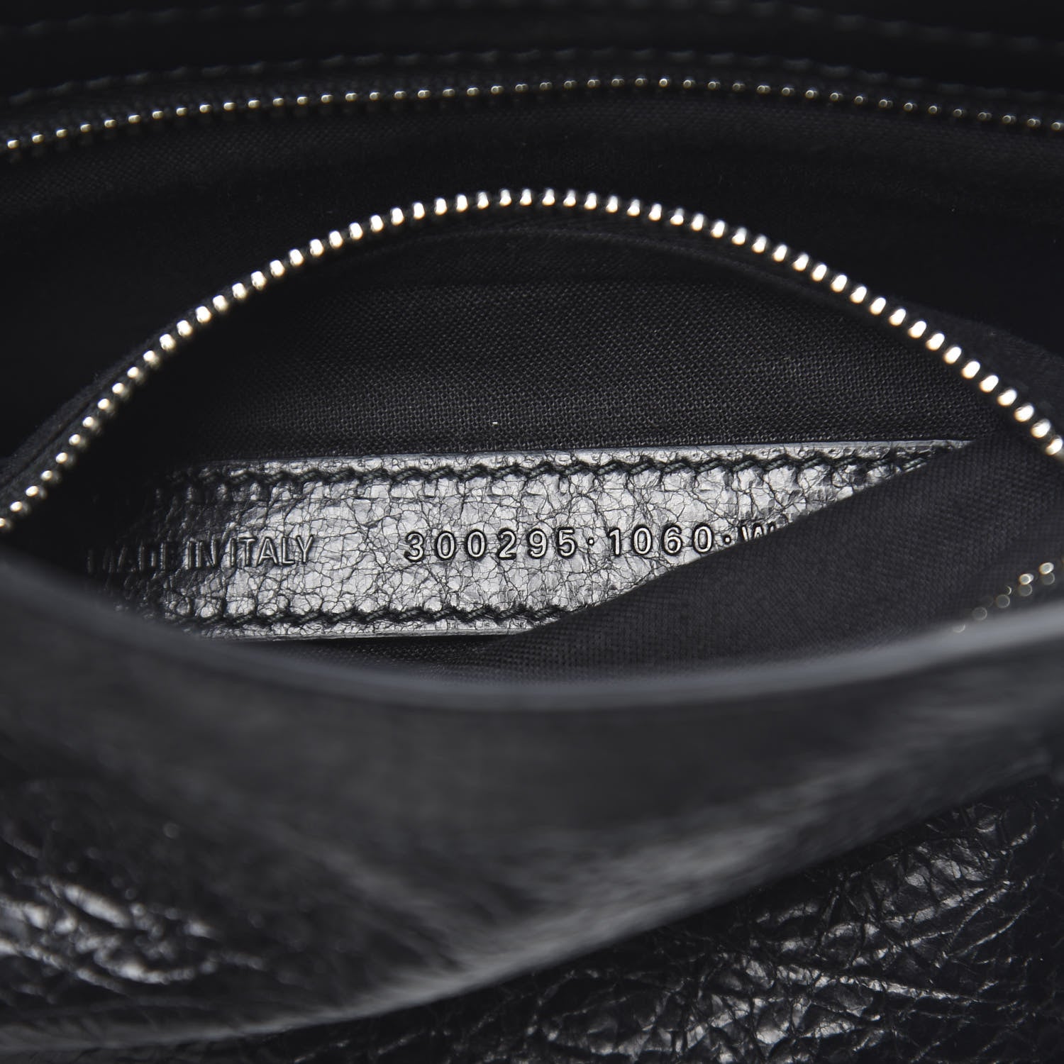 Balenciaga Agneau Classic Silver Hardware Mini City Logo Strap Black White 7 of 11