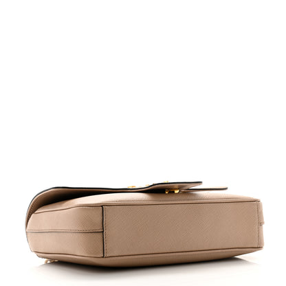 Prada Saffiano Flap Shoulder Bag Cammeo 4 of 13